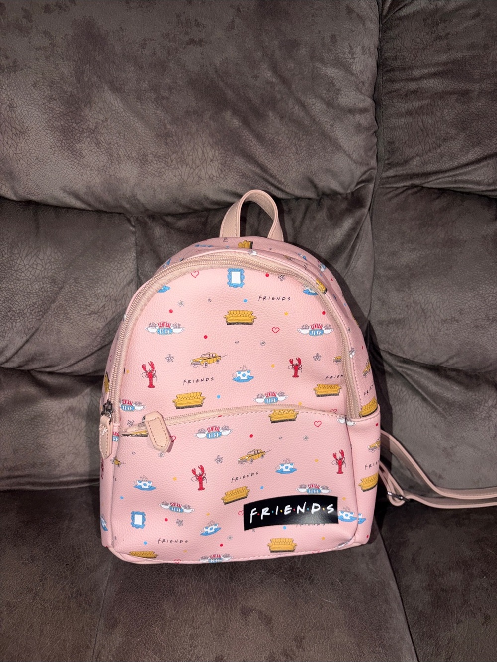 Friends mini pink backpack